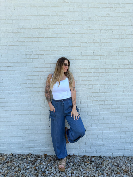 Cargo Wide Leg Jogger