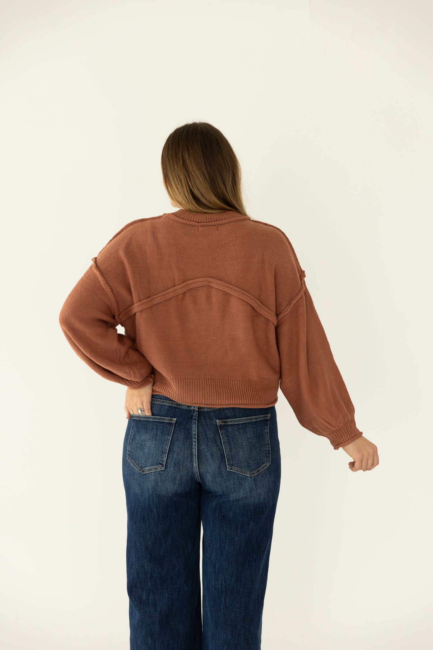 Muave Front Pocket Sweater