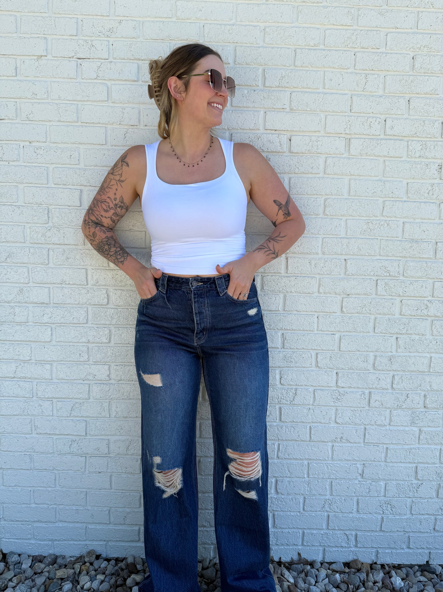 Stevie Kan Can Dark Wash Jeans