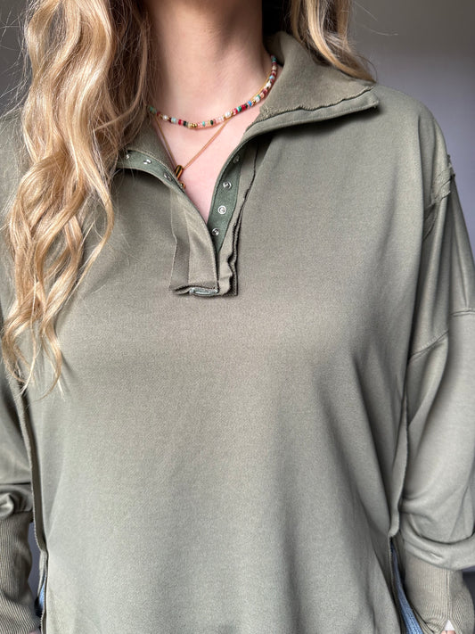 Olive Jenna Pullover