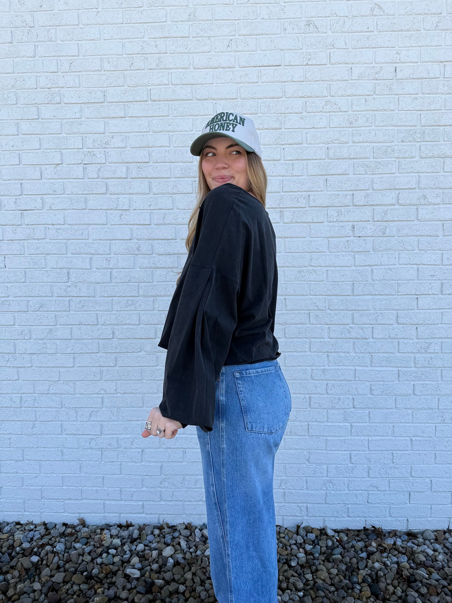 Black Burnout Top