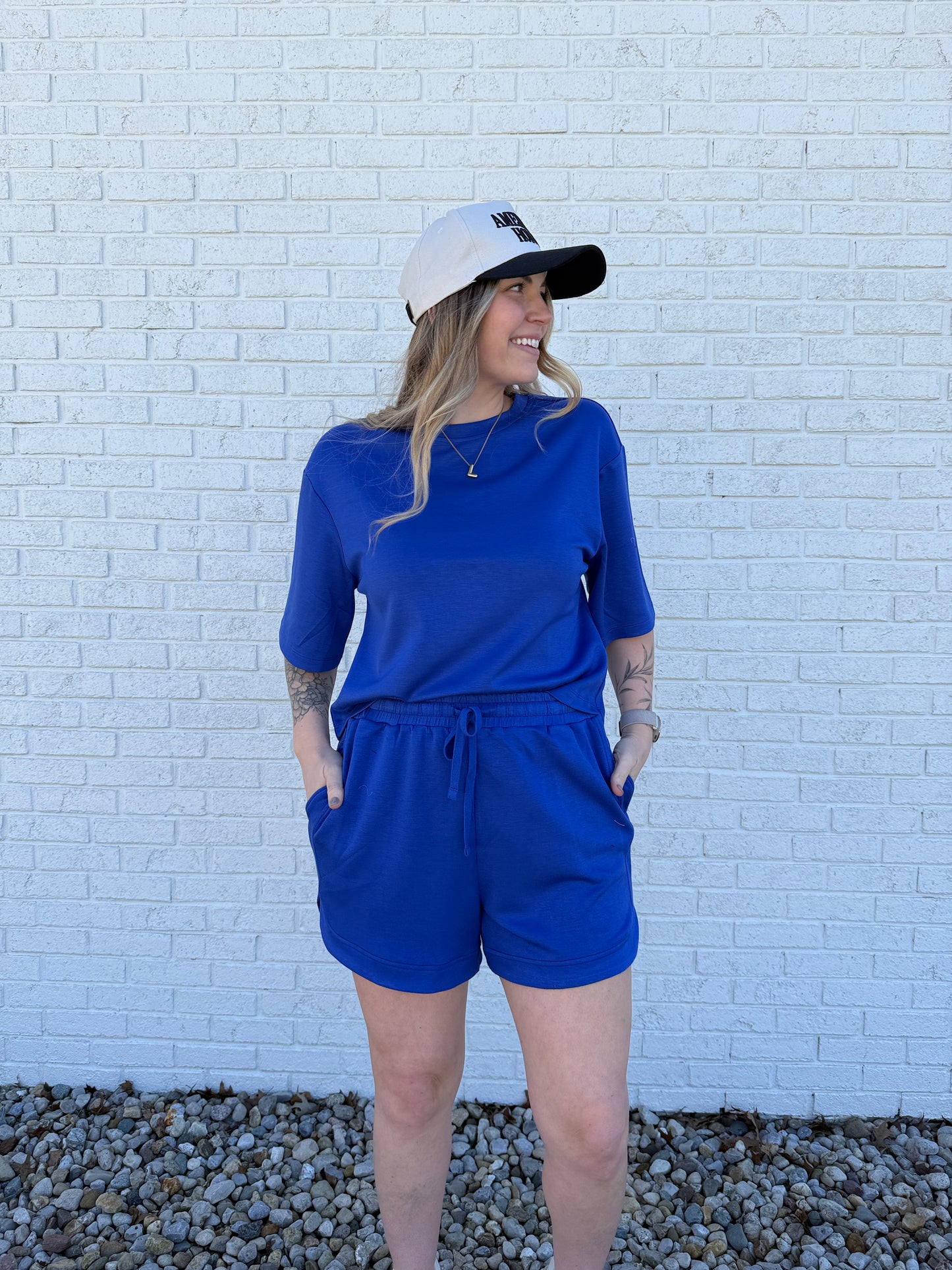 Comfort Club Tee Cobalt