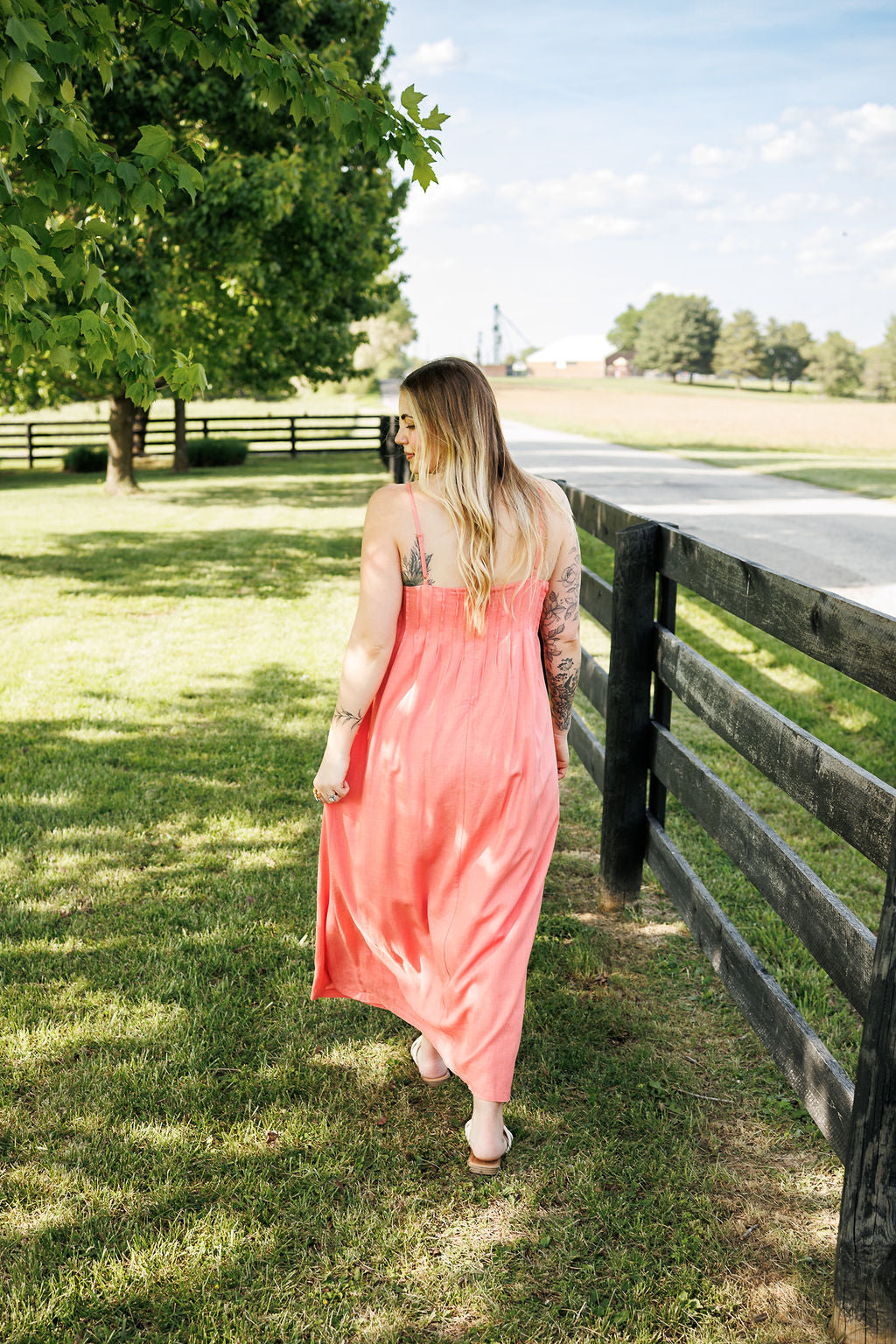 Daisy Dress Coral