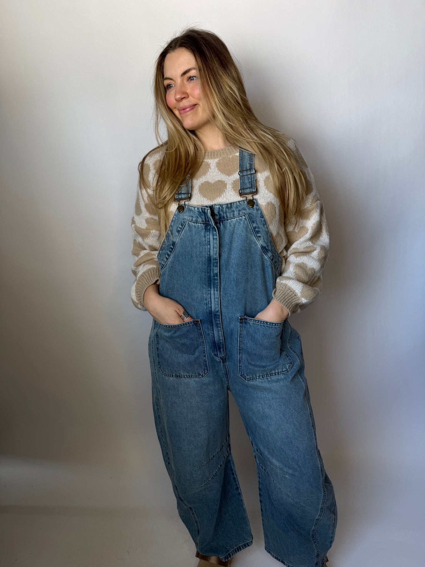 Worn-In Denim Overalls
