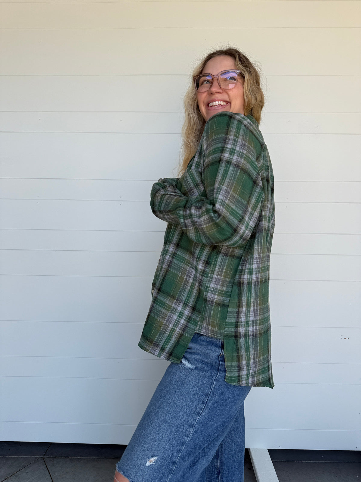 Abbi Flannel Green