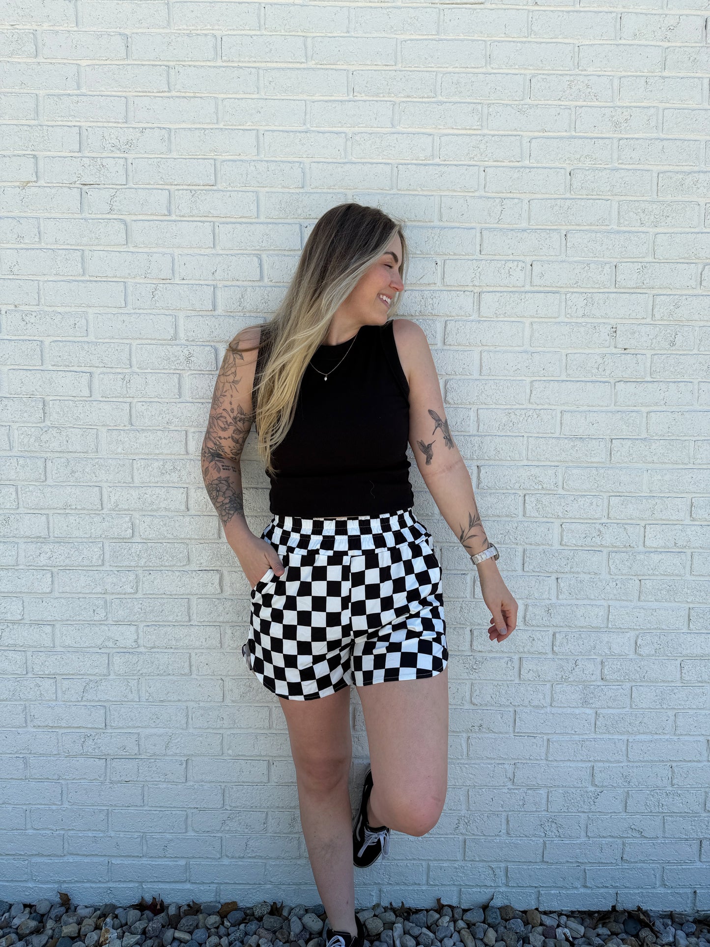 Checkered Charm Shorts
