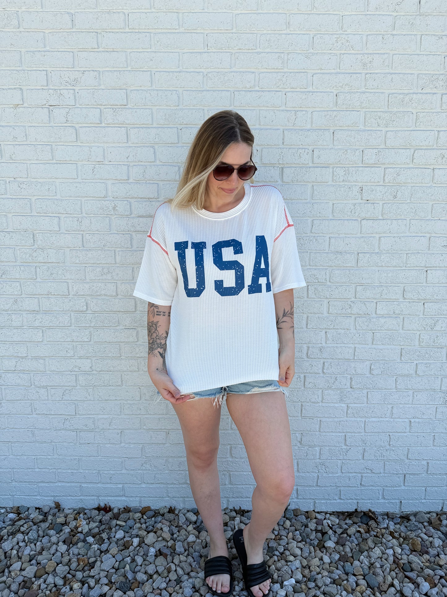USA Ribbed Tee