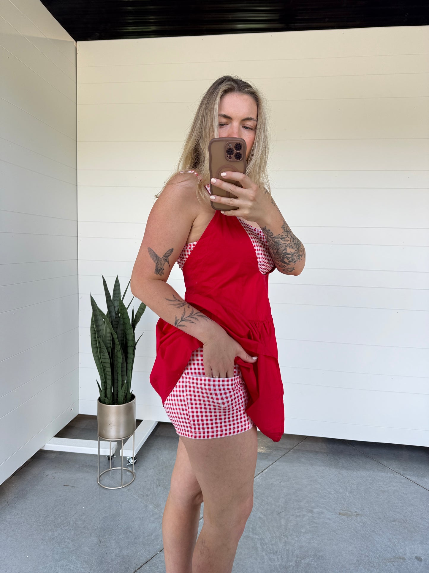 Gingham Girl Active Dress
