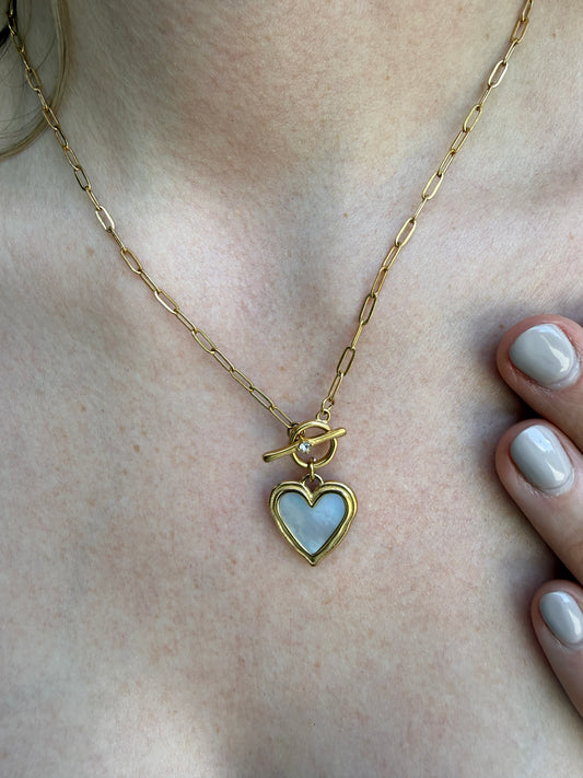 Pearl Heart Necklace