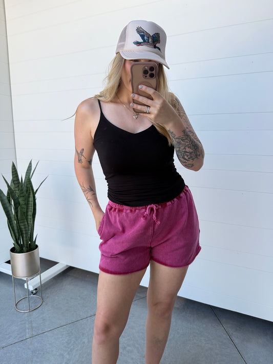 Black V Neck Cami