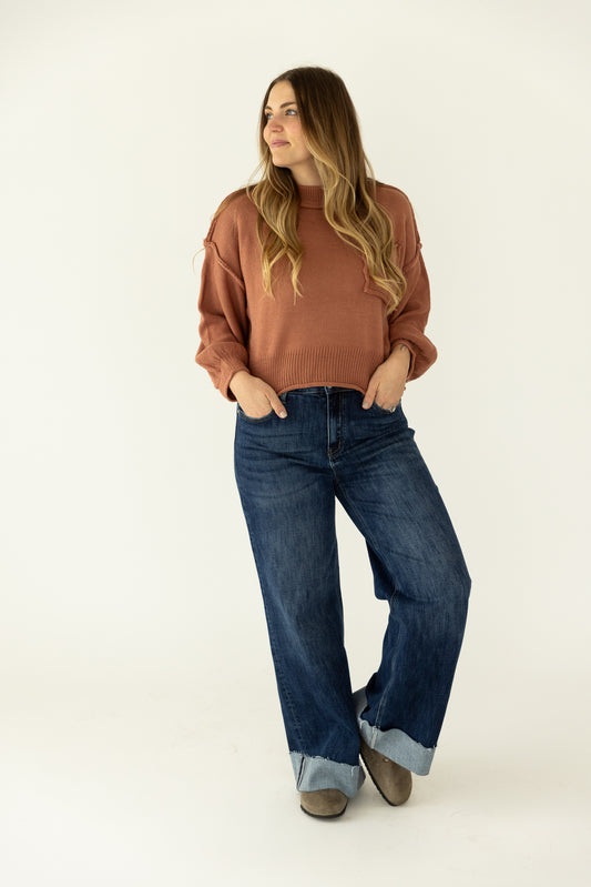 Muave Front Pocket Sweater