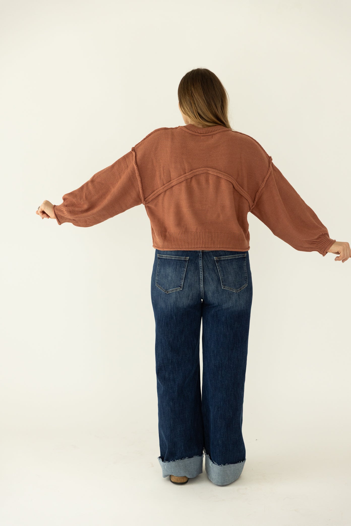 Muave Front Pocket Sweater