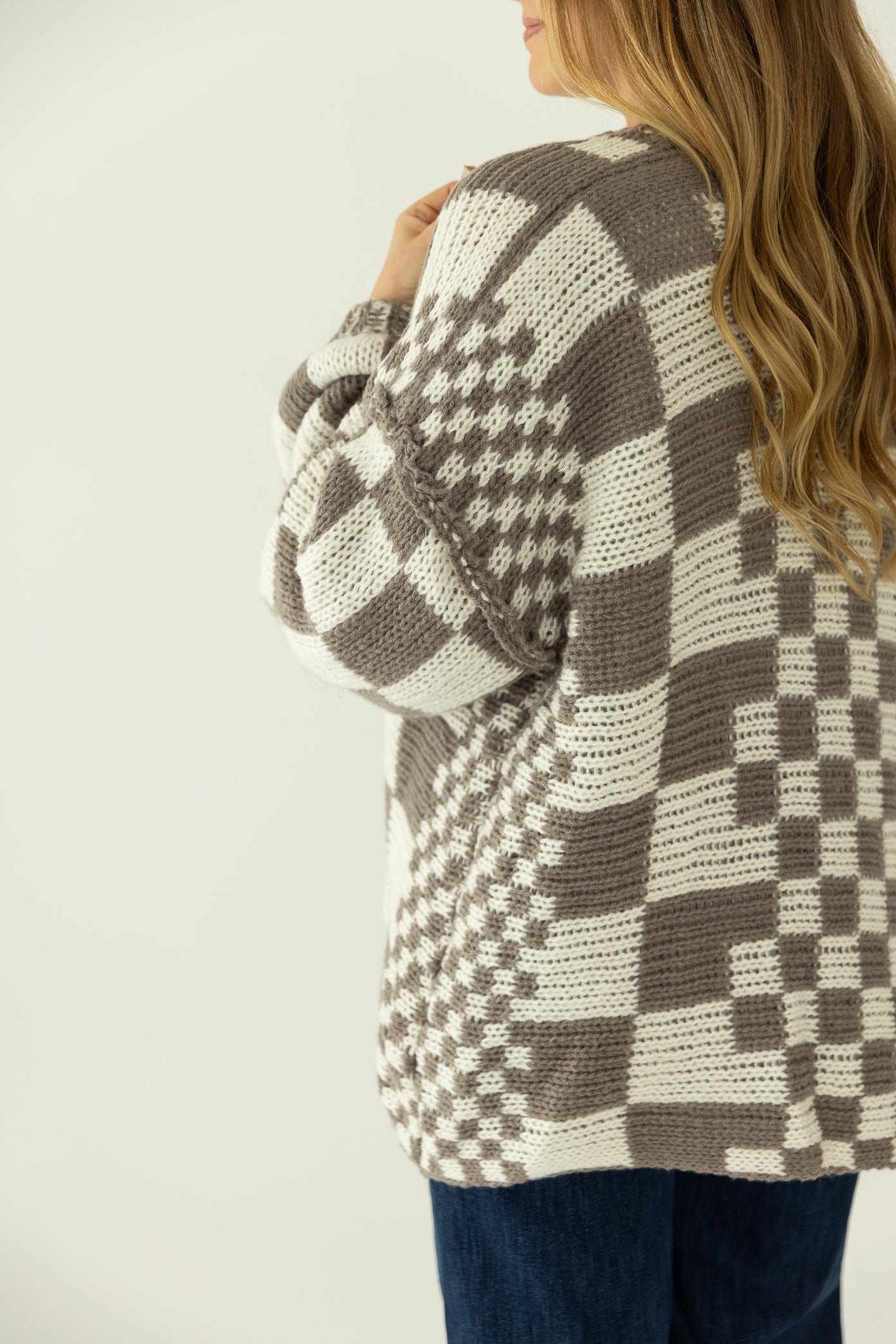 Checkered Cardigan