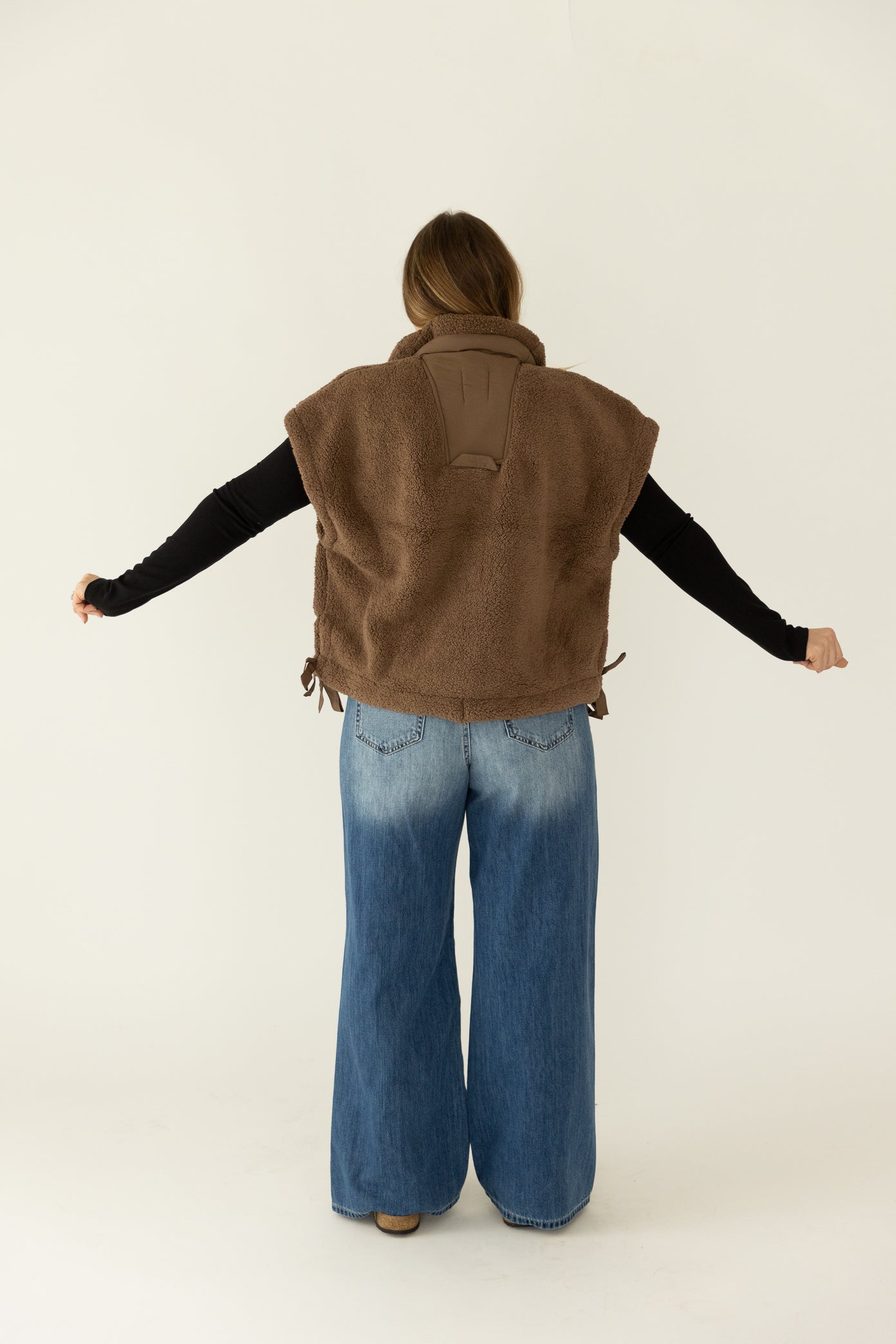Brown Sherpa Vest