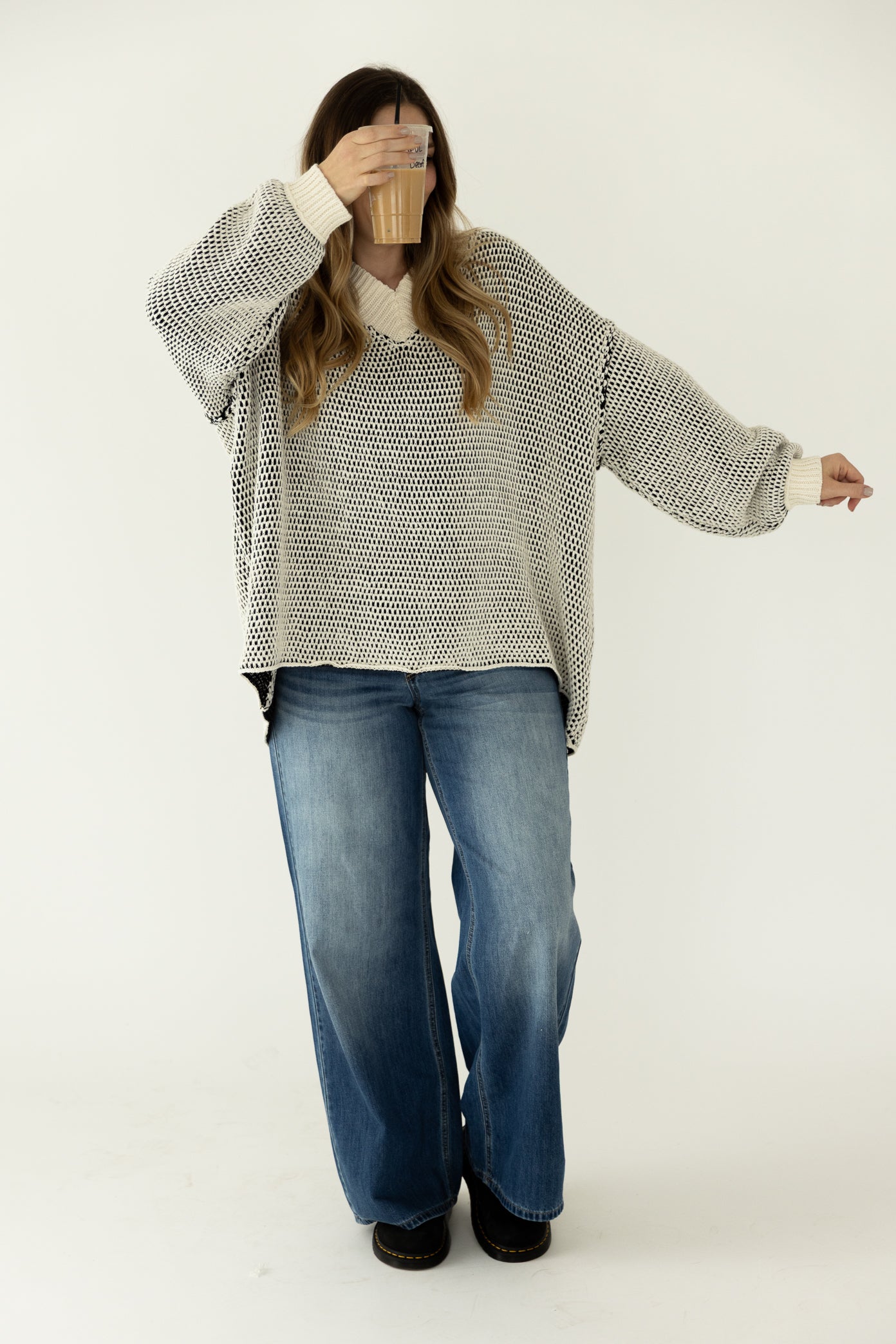 Jamie Sweater Black/White