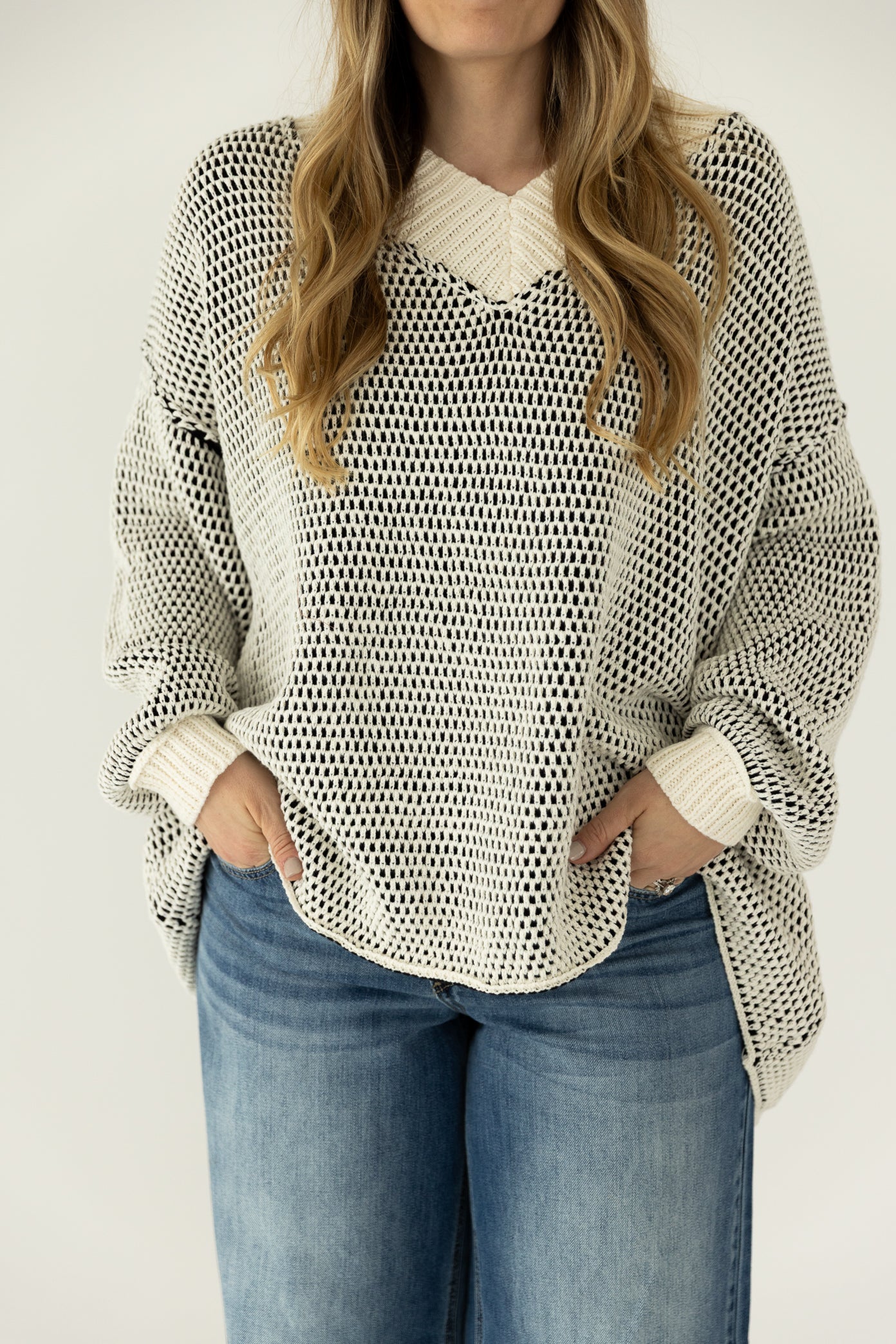 Jamie Sweater Black/White