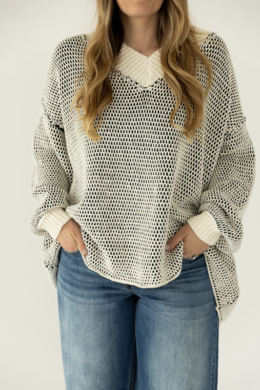 Jamie Sweater Black/White