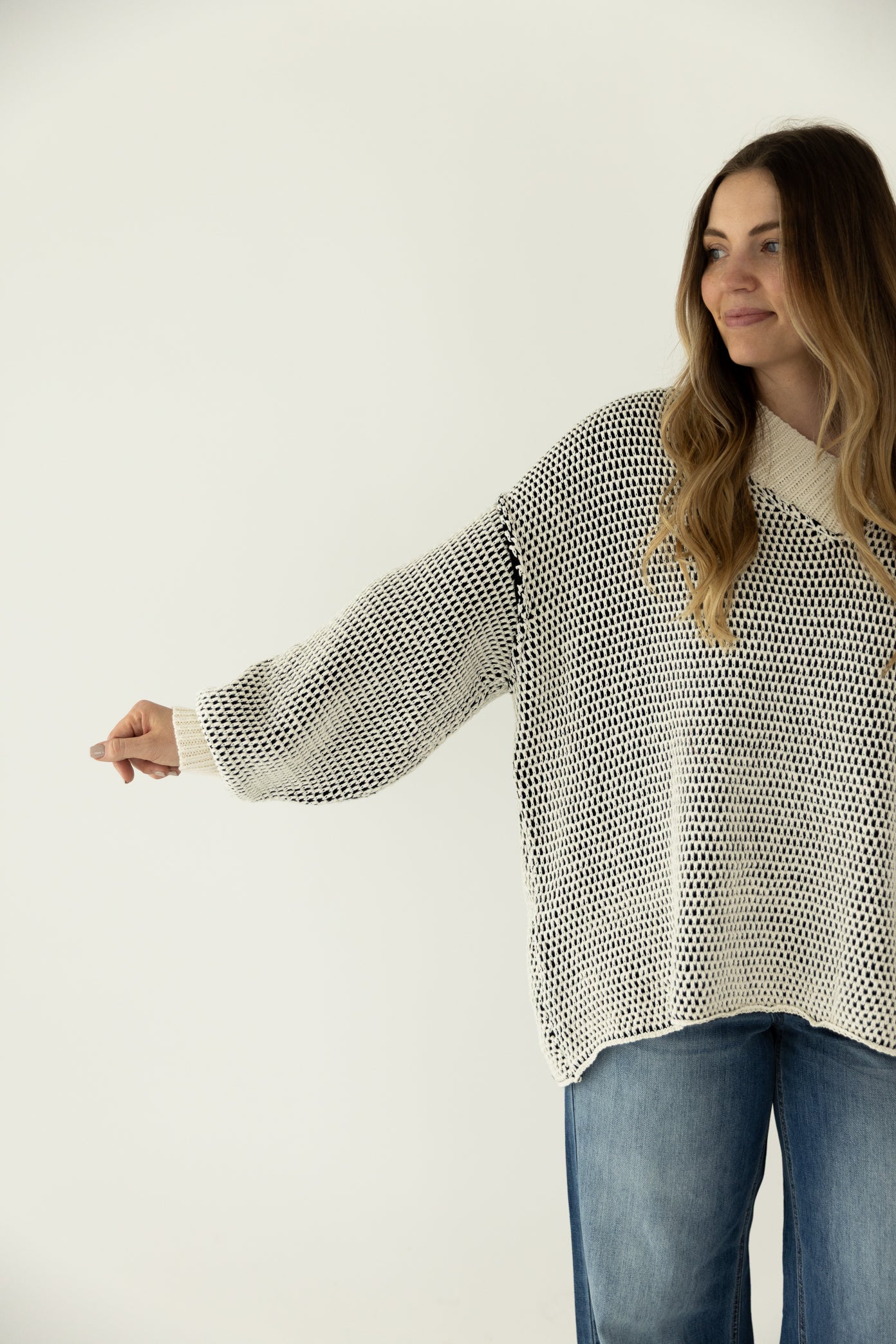 Jamie Sweater Black/White