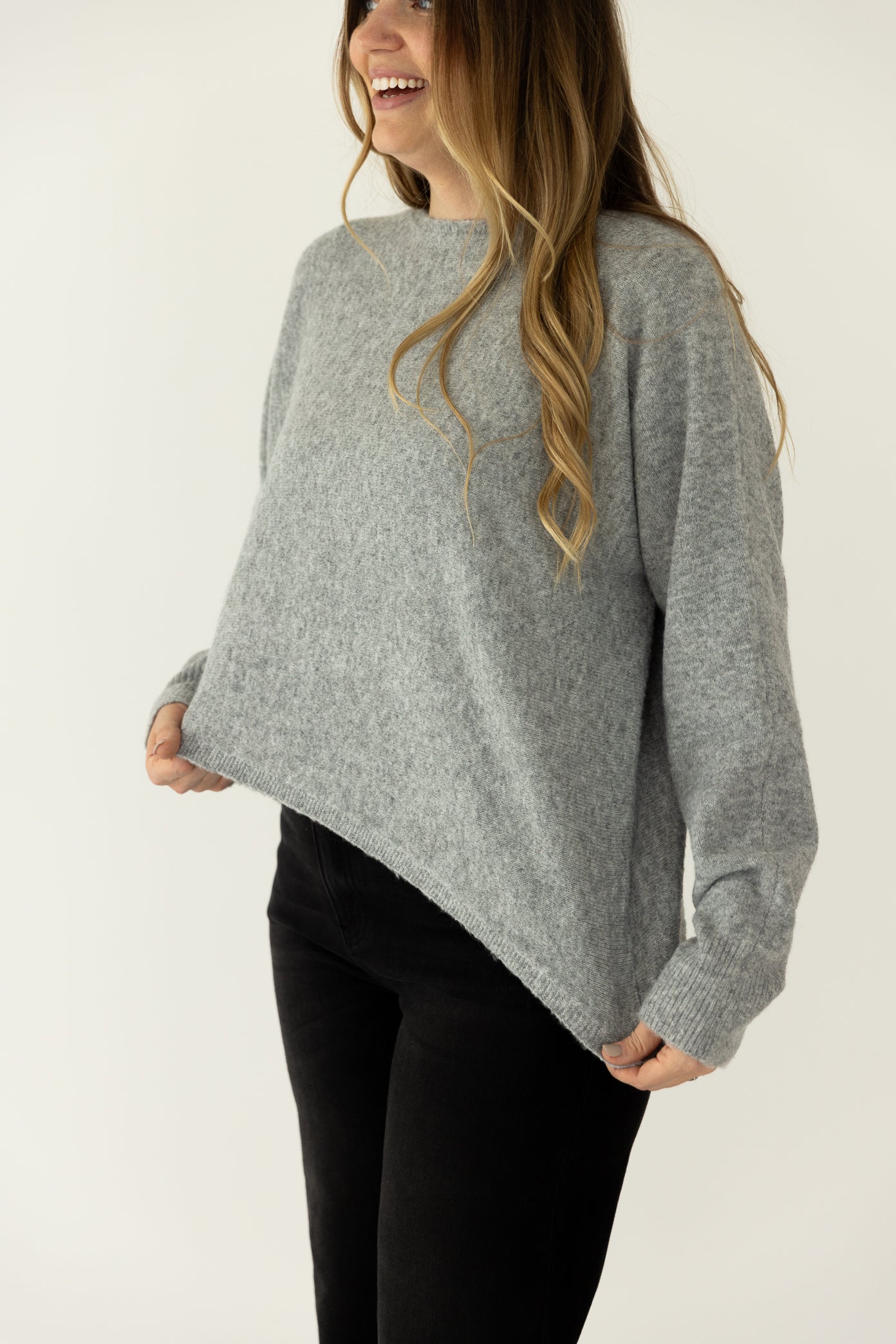 Asymmetrical Hem Sweater