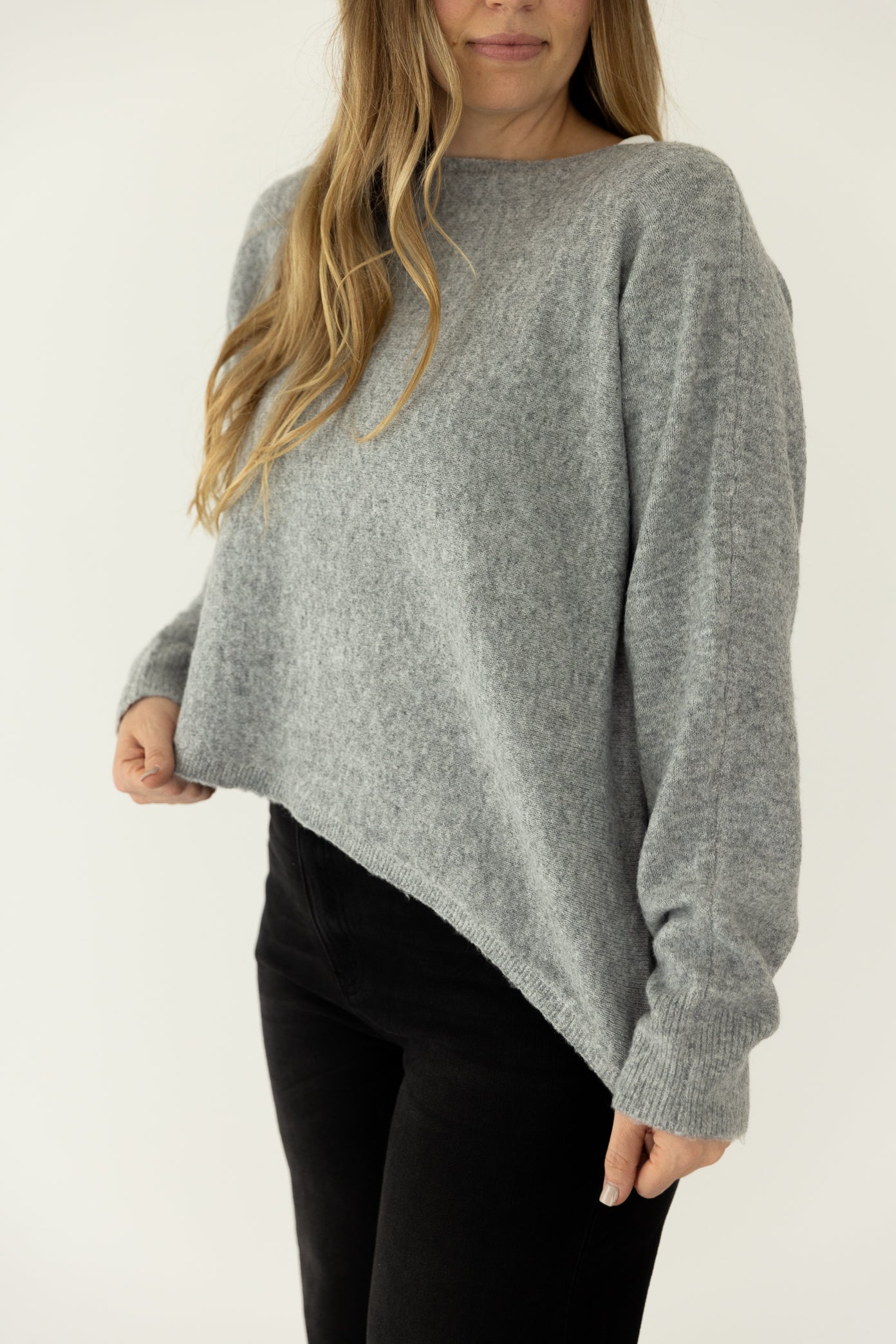 Asymmetrical Hem Sweater