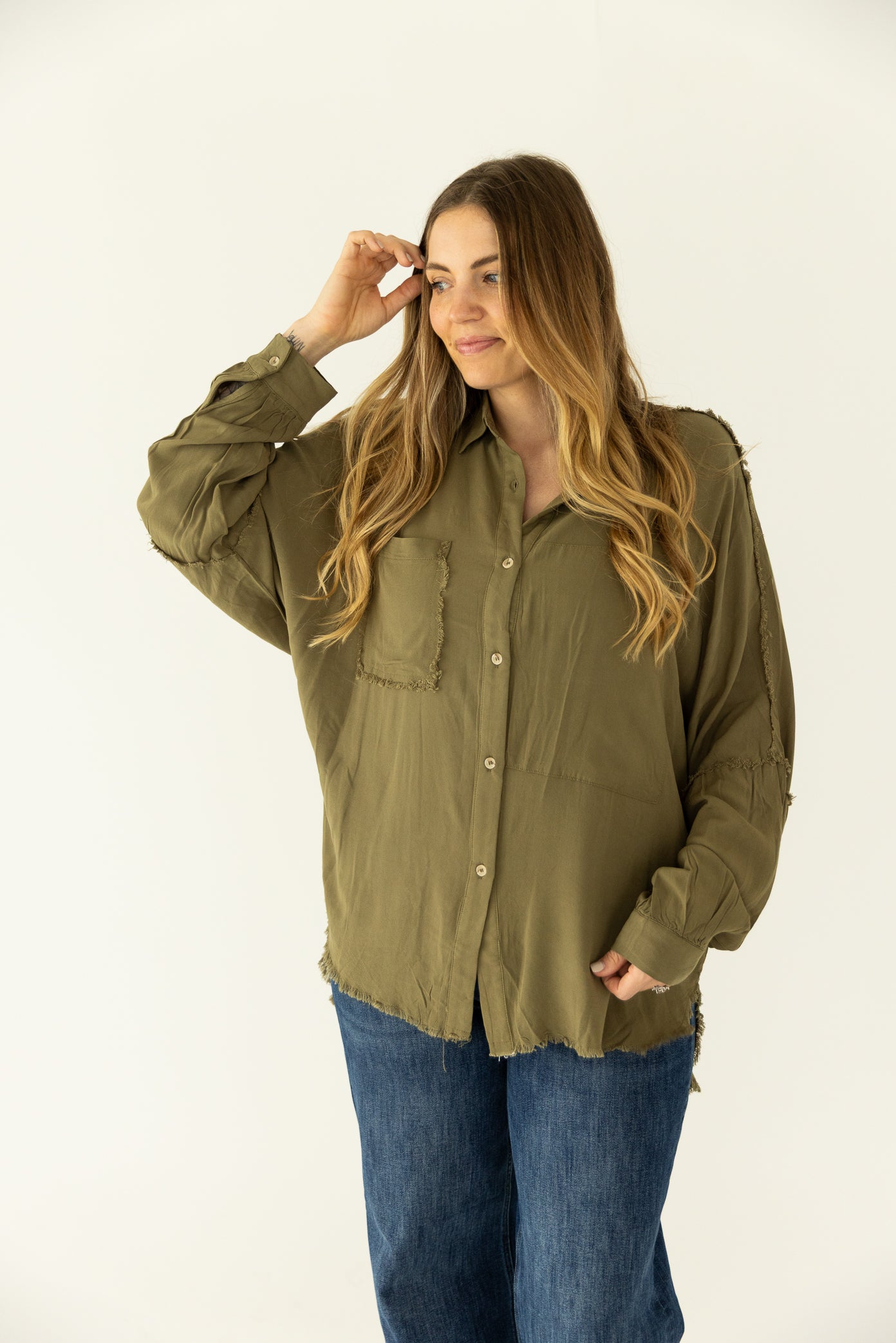 Olive Delilah Button Down