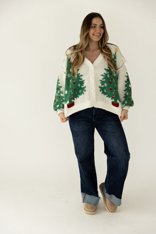 O Christmas Tree Cardigan