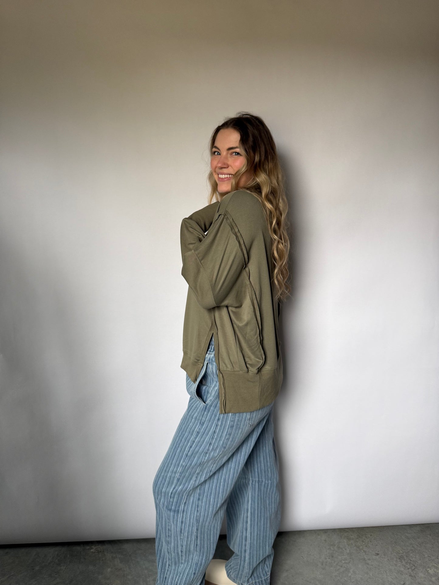 Olive Jenna Pullover
