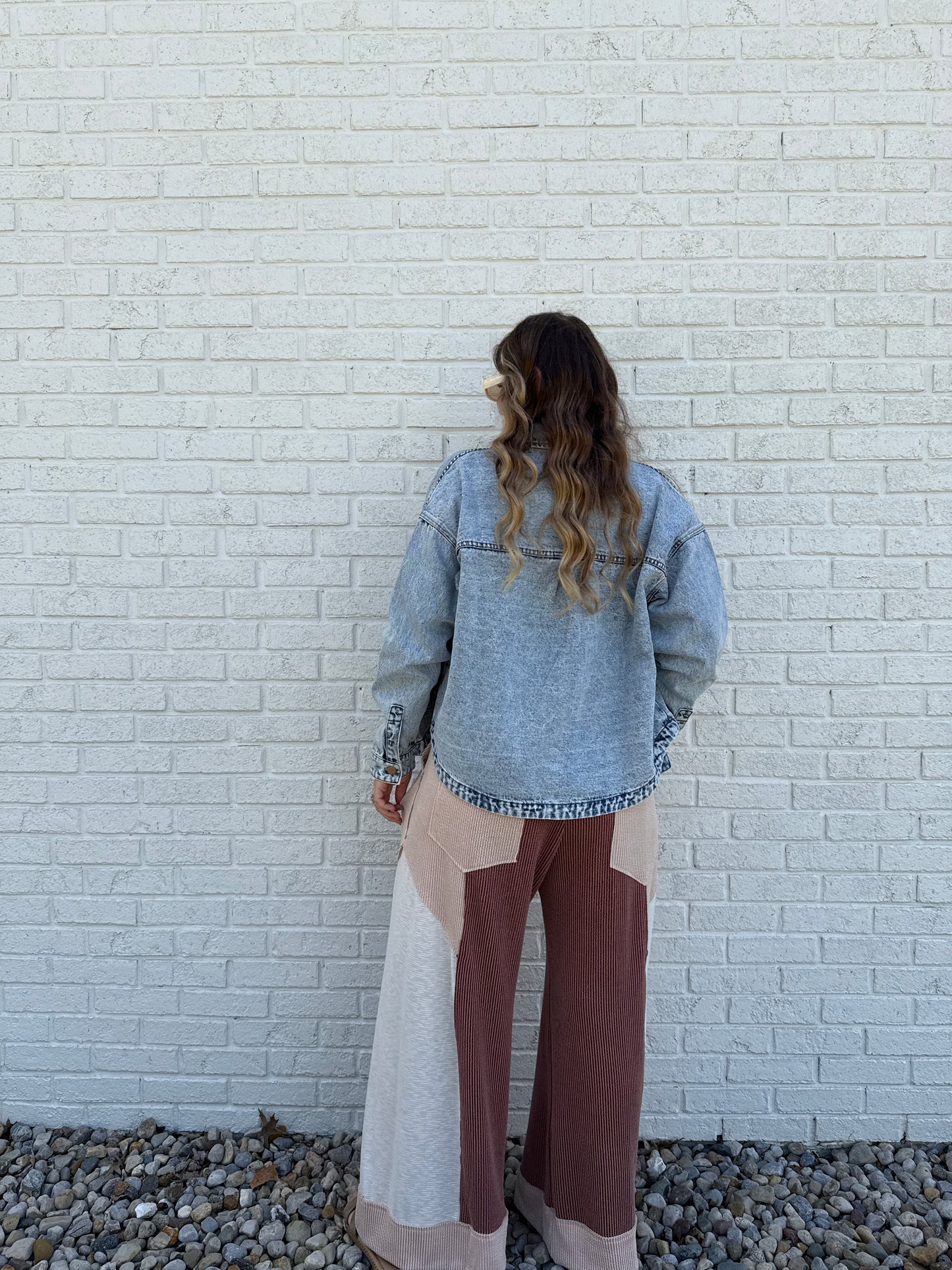 Mira Color Block Pant Rust