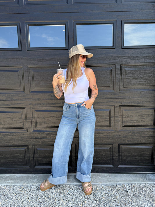 90s Cuffed Jeans