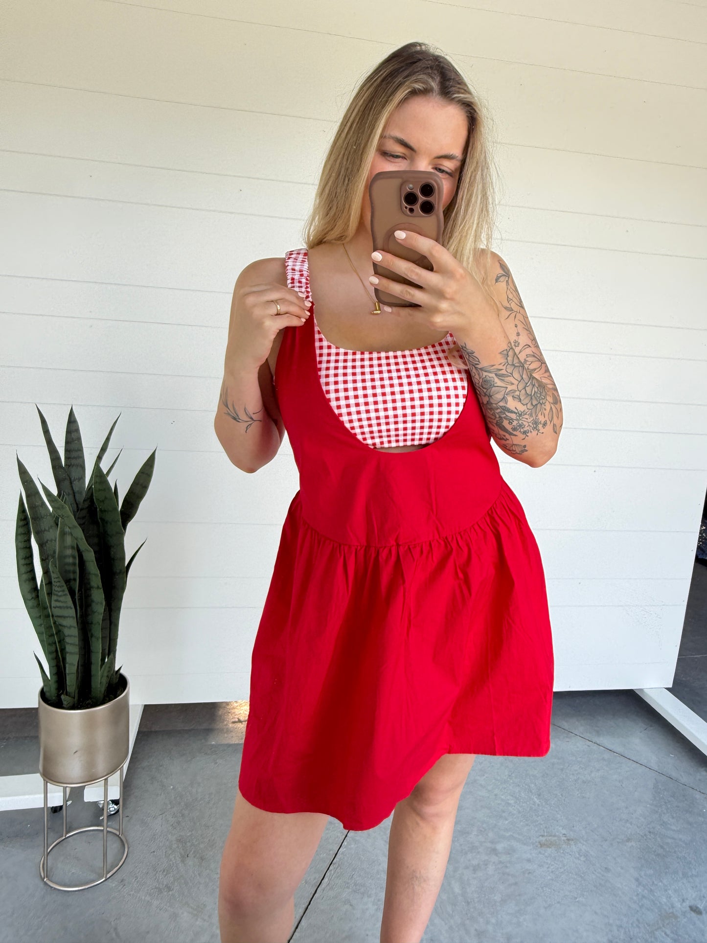 Gingham Girl Active Dress