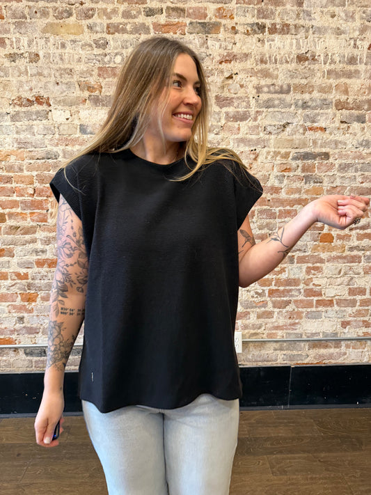 Knit Tee Black