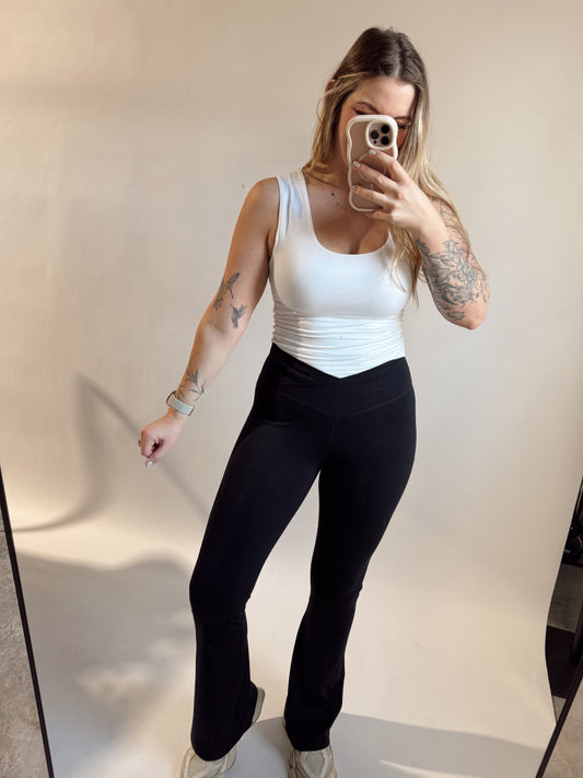 Crossover Flare Leggings
