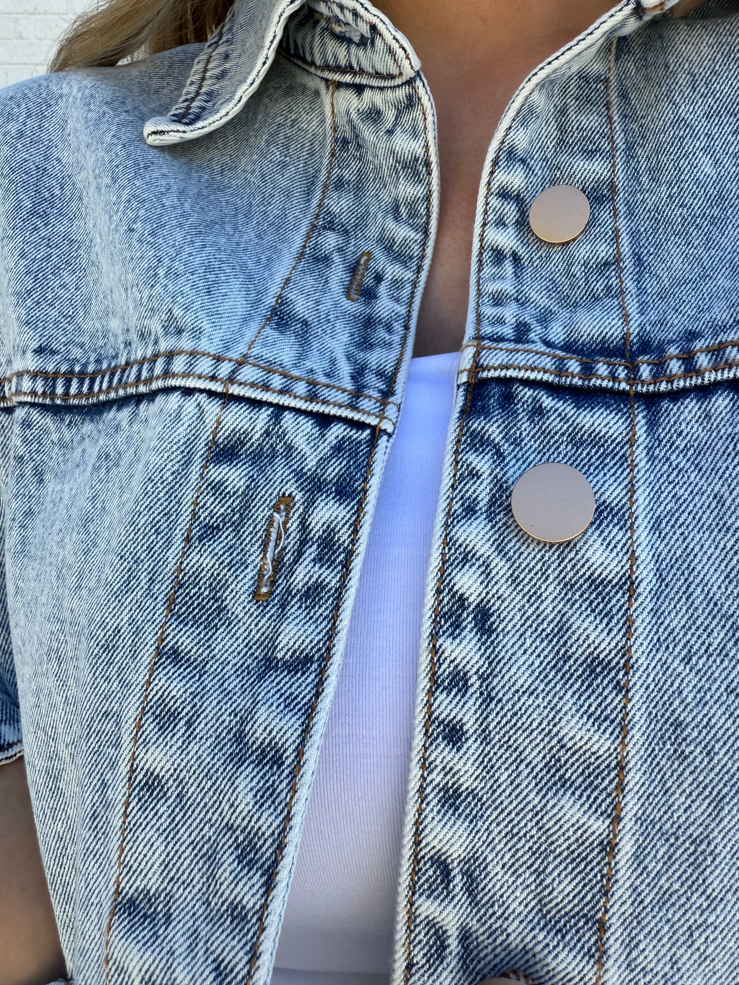 Square Pocket Jean Jacket