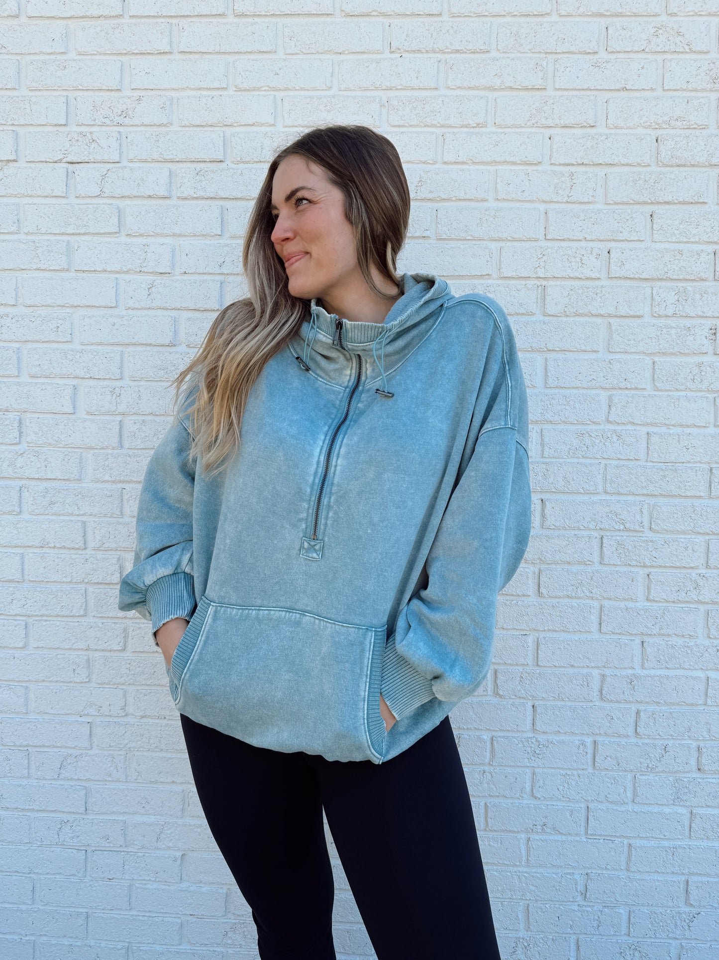 Callie Hoodie Light Blue