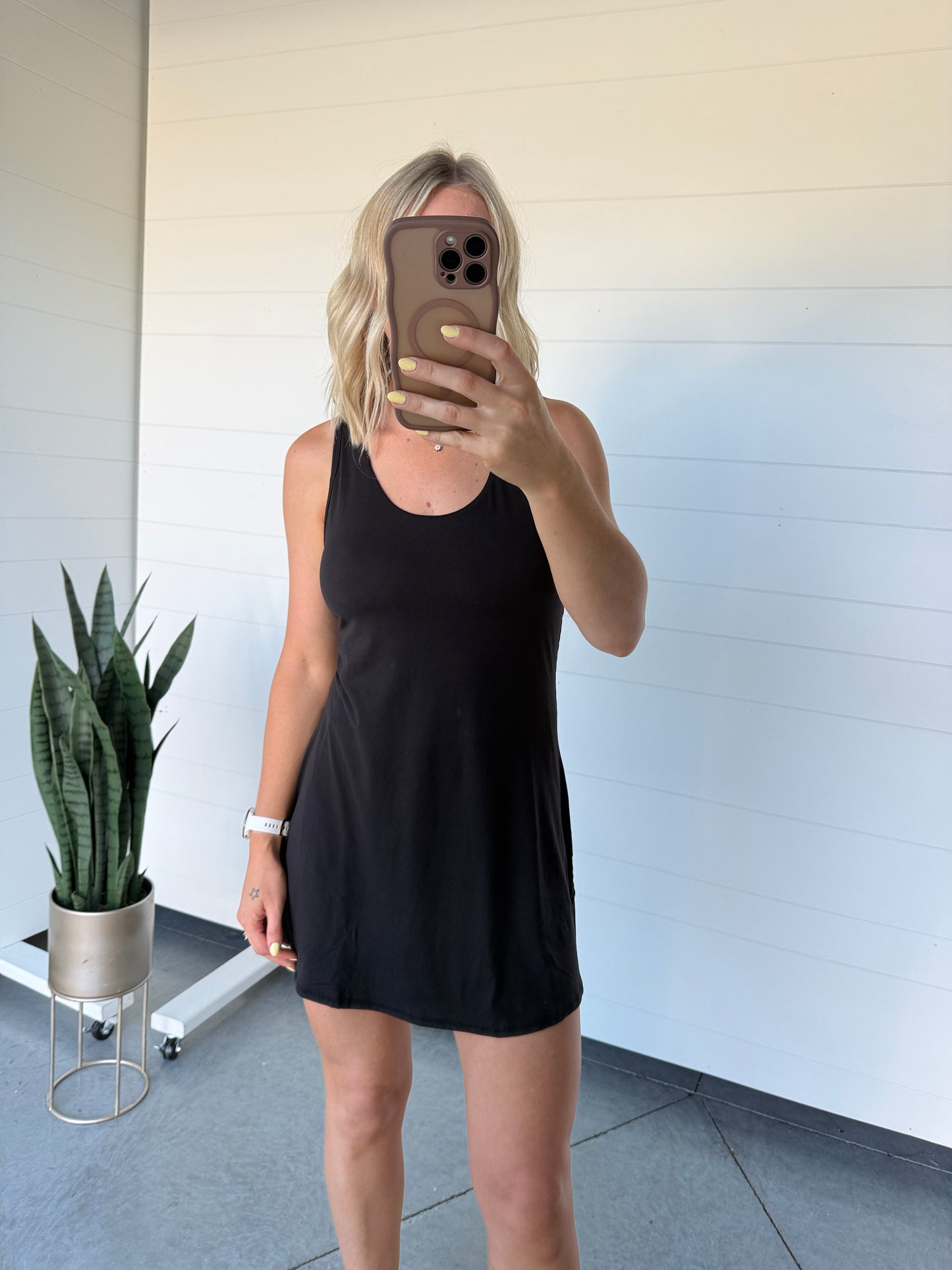 Trackside Active Wear Dress Black