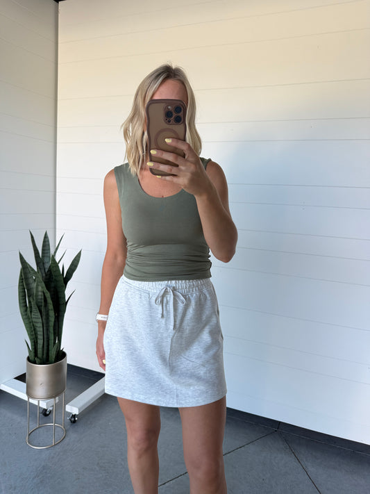 Scuba Skort Heather Grey
