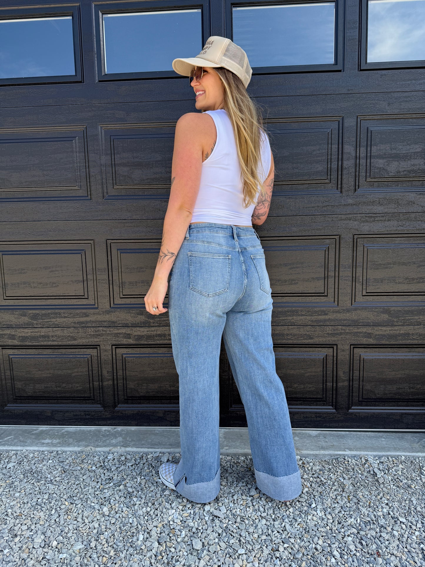 90s Cuffed Jeans