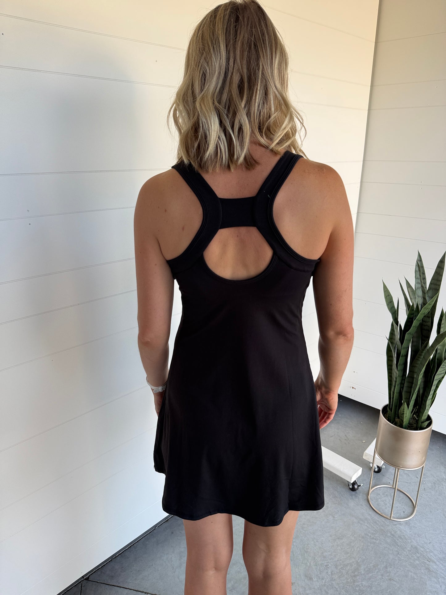 Trackside Active Wear Dress Black