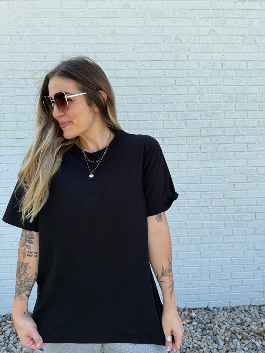 Black Oversized Tee