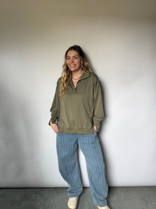 Olive Jenna Pullover