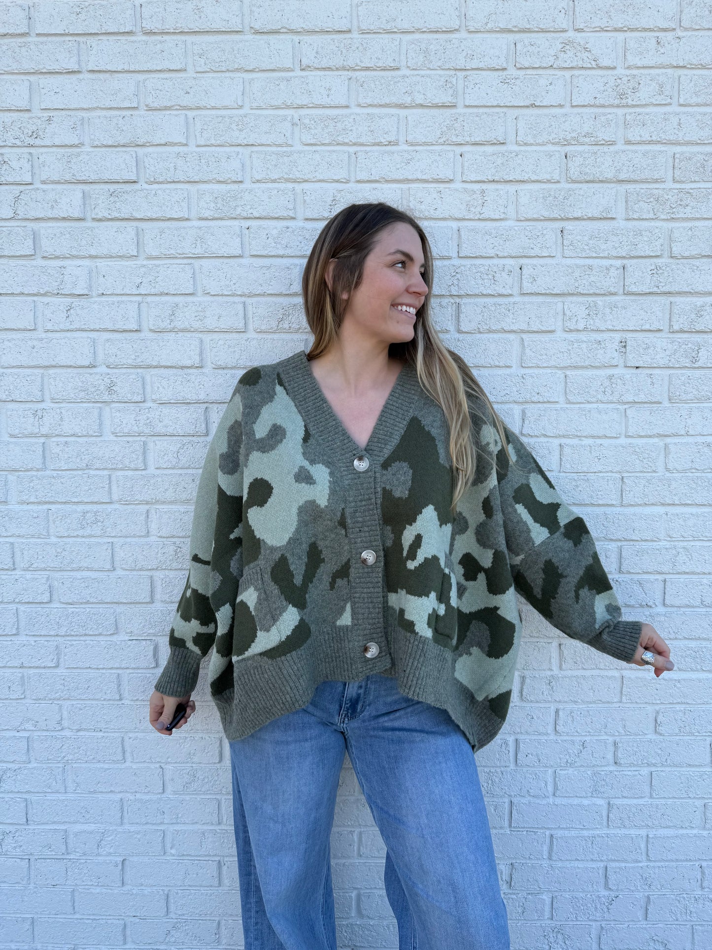 Camo Cardigan