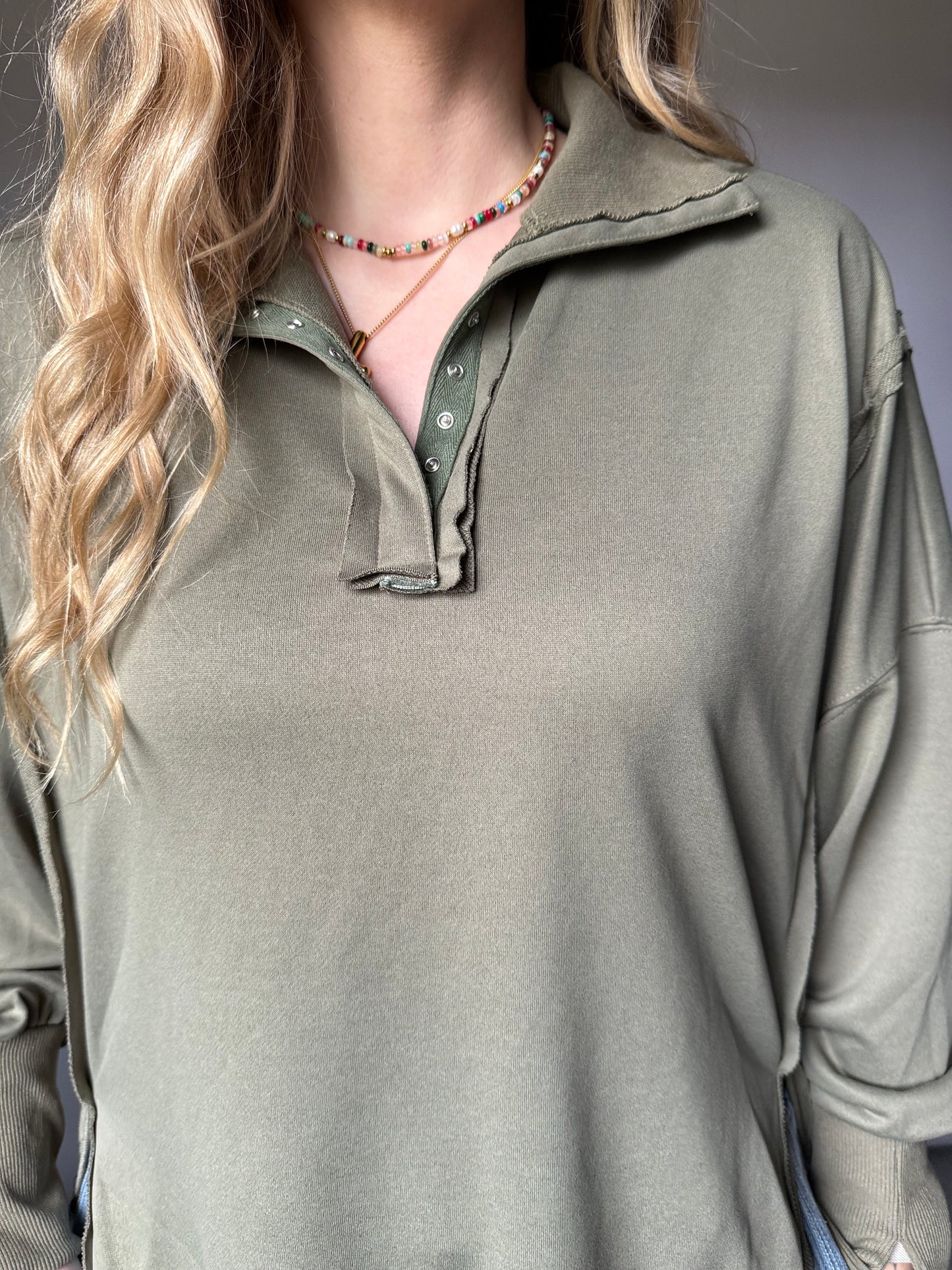Olive Jenna Pullover