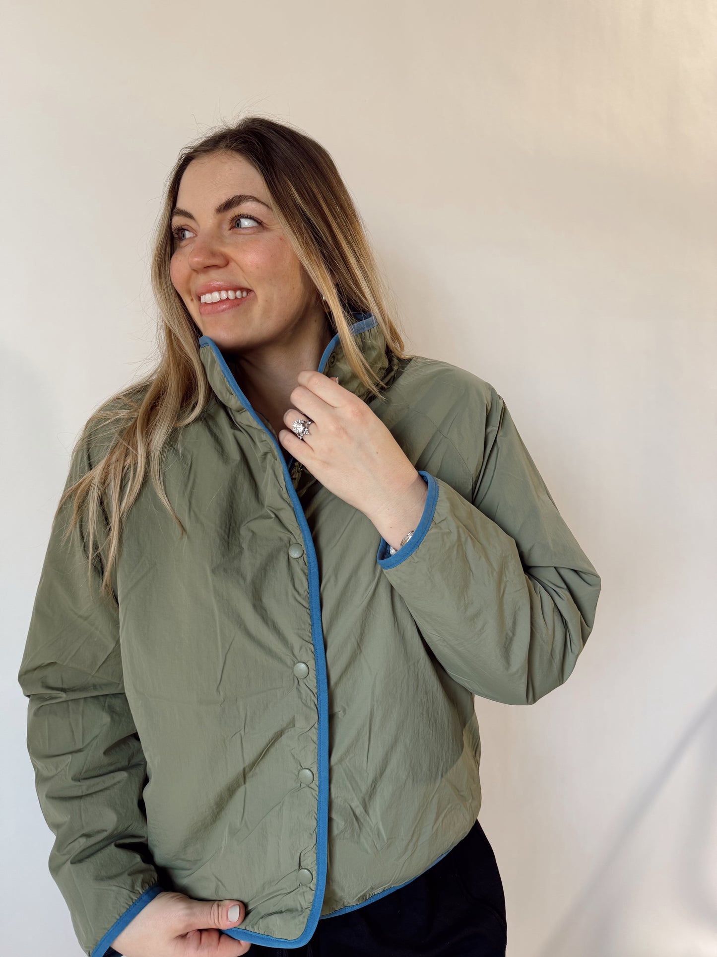 Aspen Jacket Denim/Olive