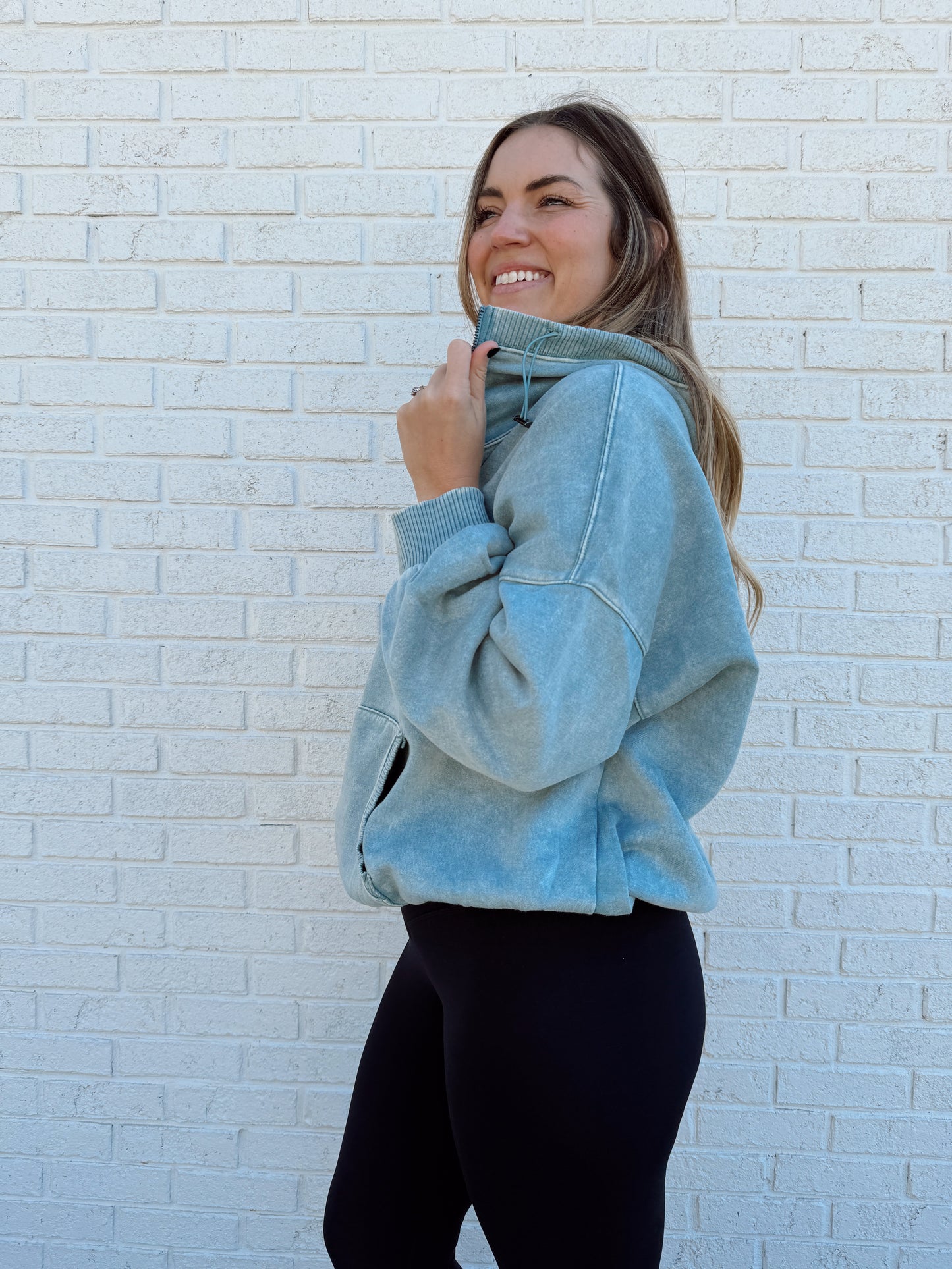 Callie Hoodie Light Blue