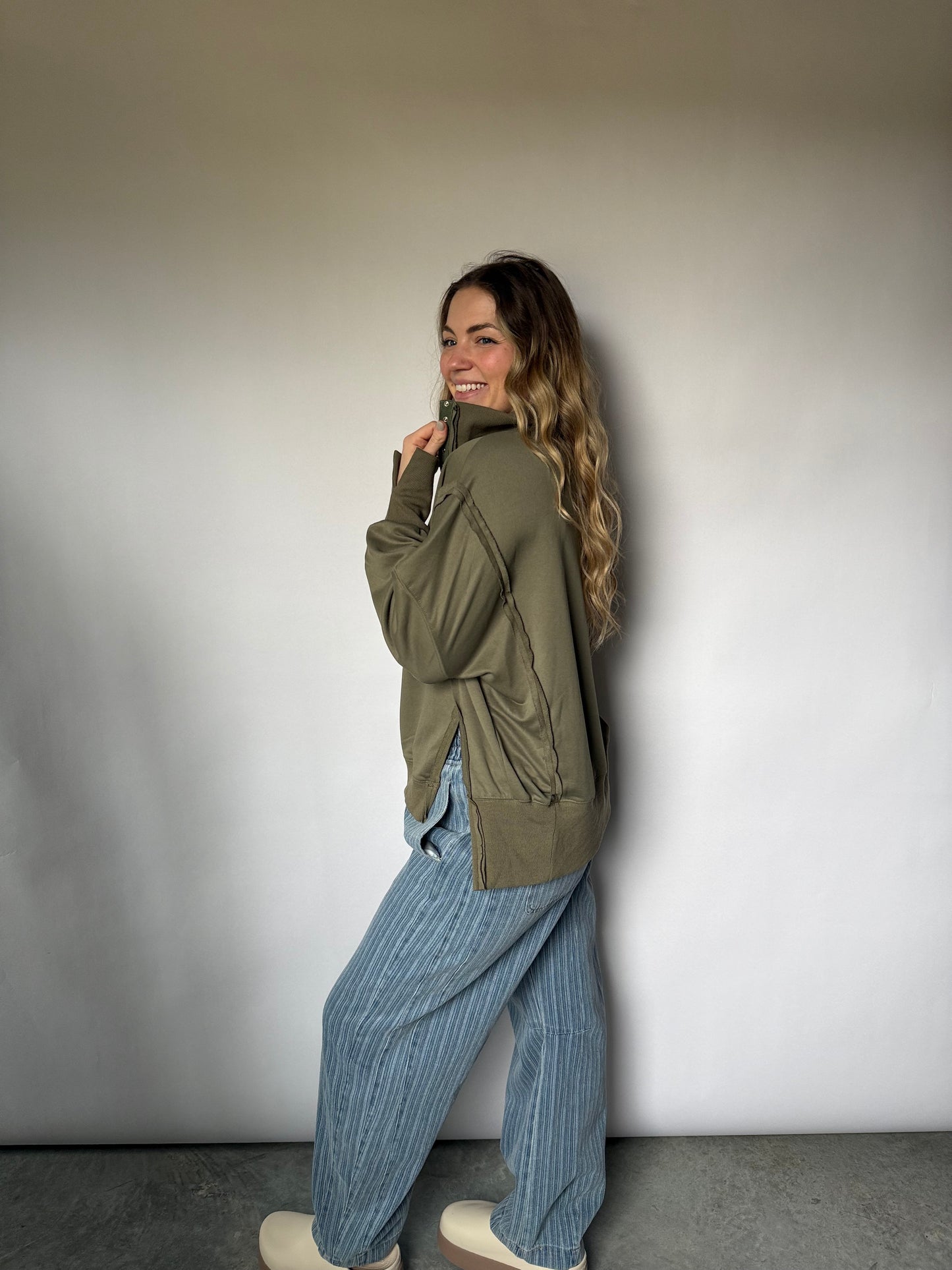 Olive Jenna Pullover