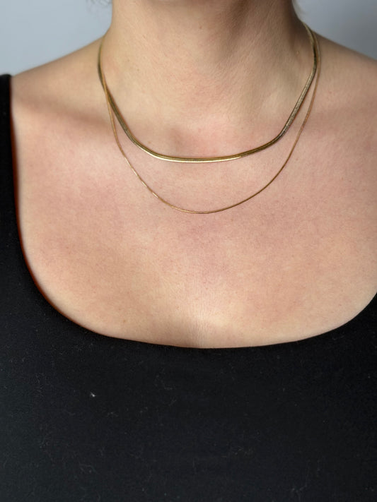 Layered Flat Necklace