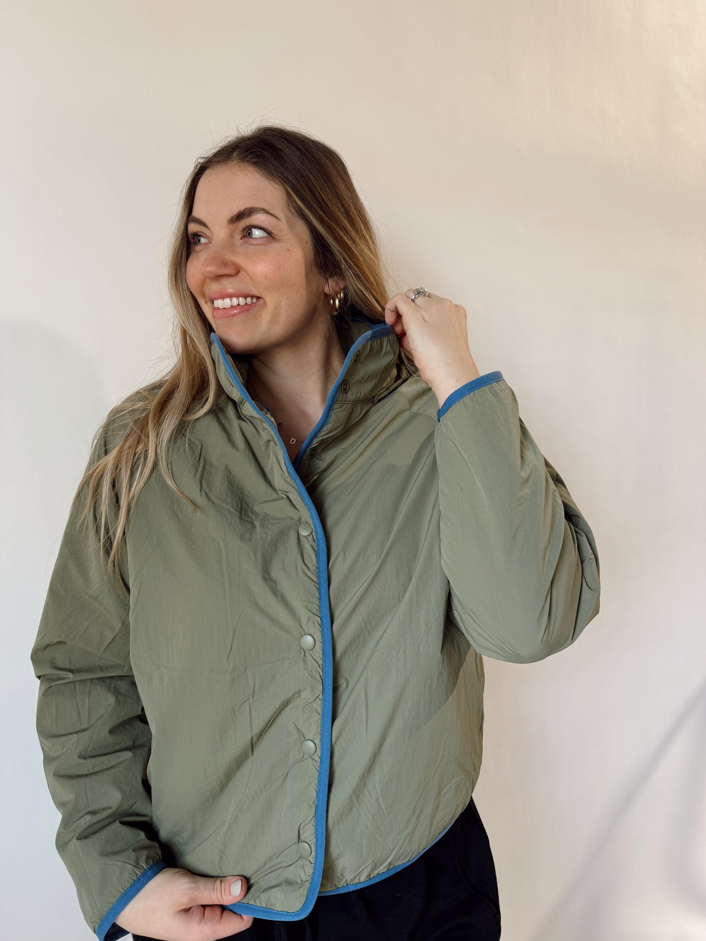 Aspen Jacket Denim/Olive