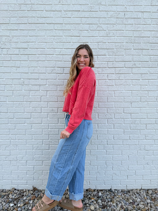 Tilly Mineral Wash Halfzip