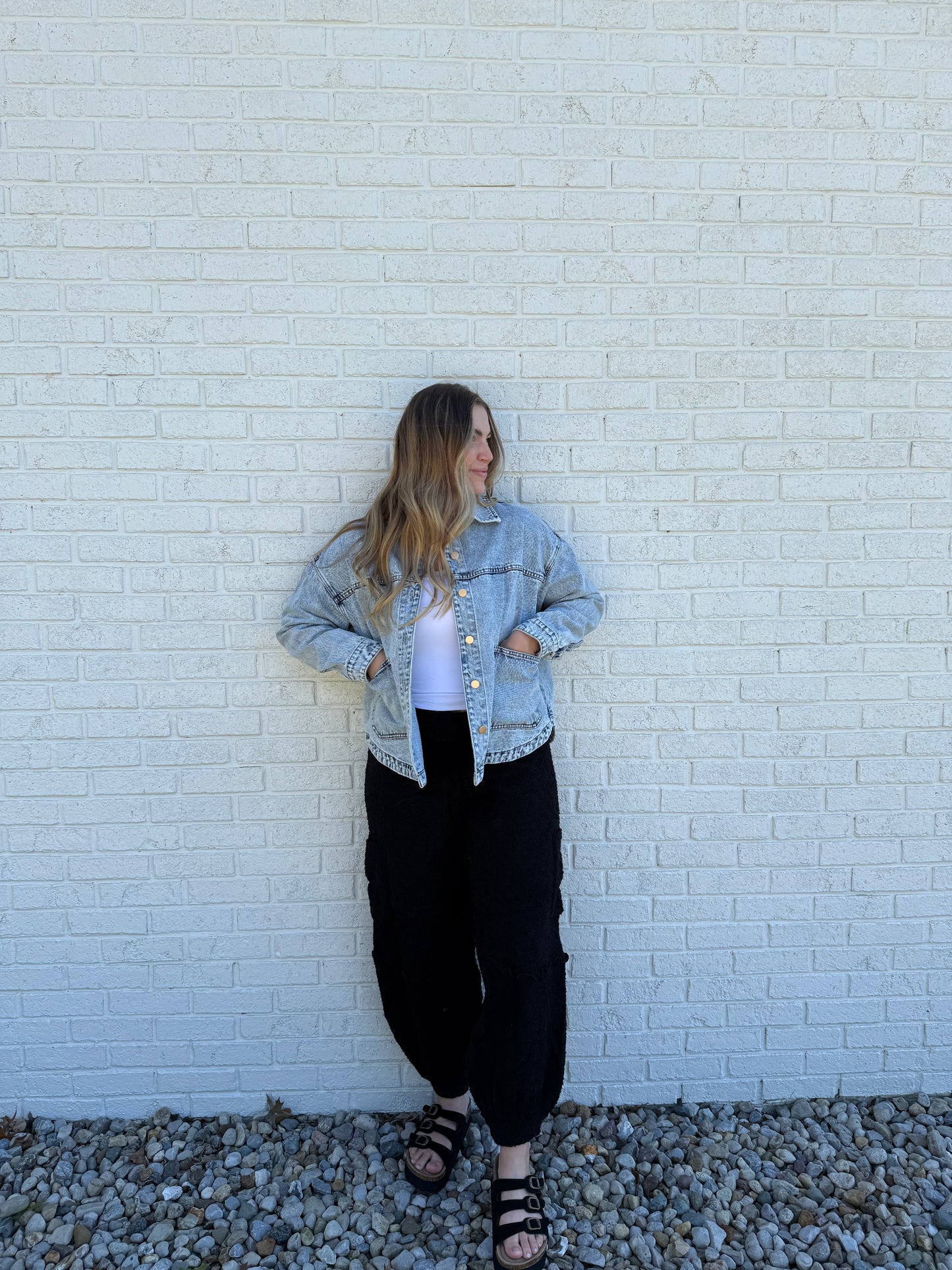 Square Pocket Jean Jacket