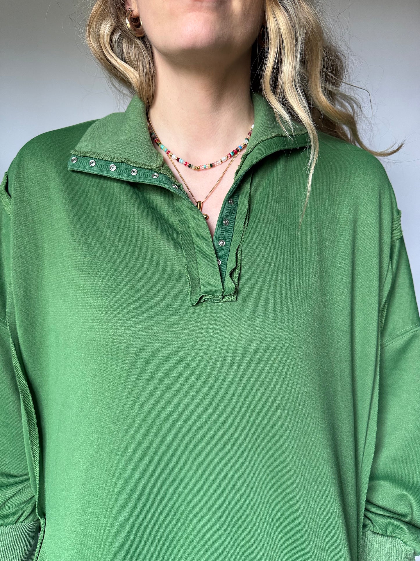 Hunter Green Jenna Pullover
